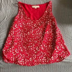 Pink & White patterned top